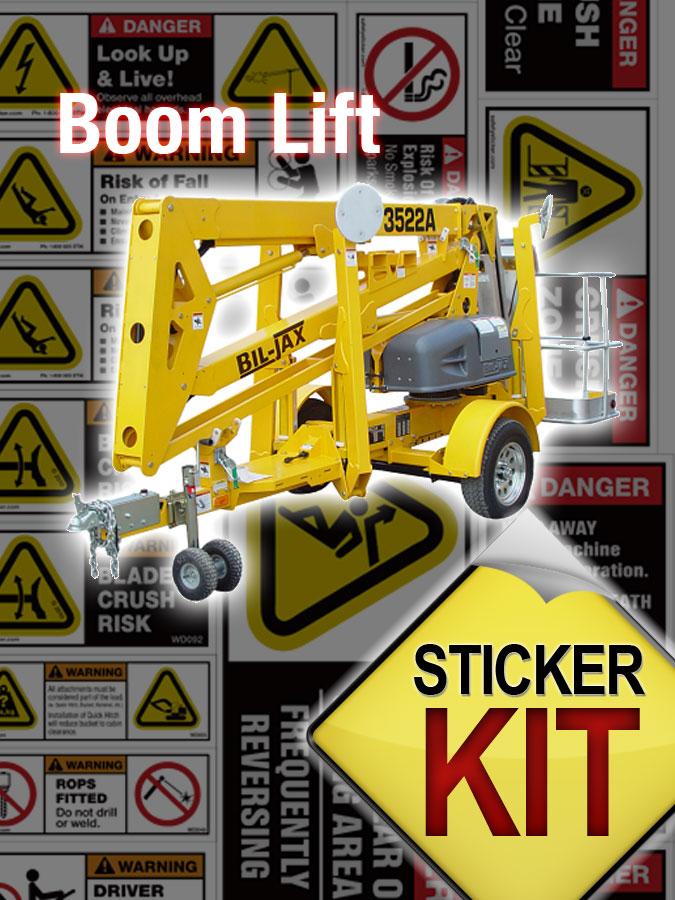 Boom Lift Safety Sheet | Safety Stickers | Safety Decals