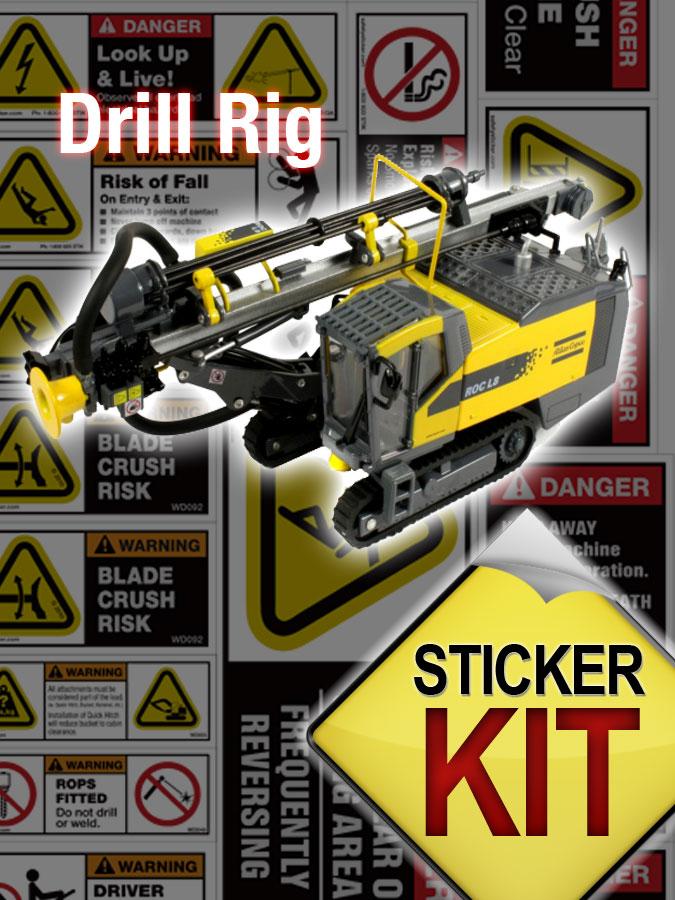 Drill Rig Safety Sheet Safety Stickers Safety Decals