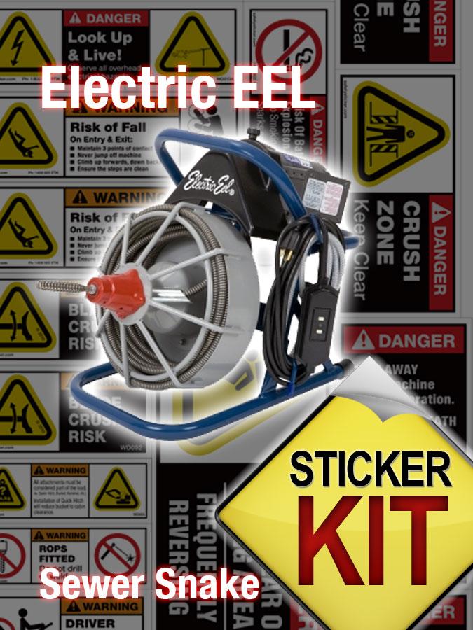 Electric Eel "Sewer Snake" | Safety Stickers | Safety Decals