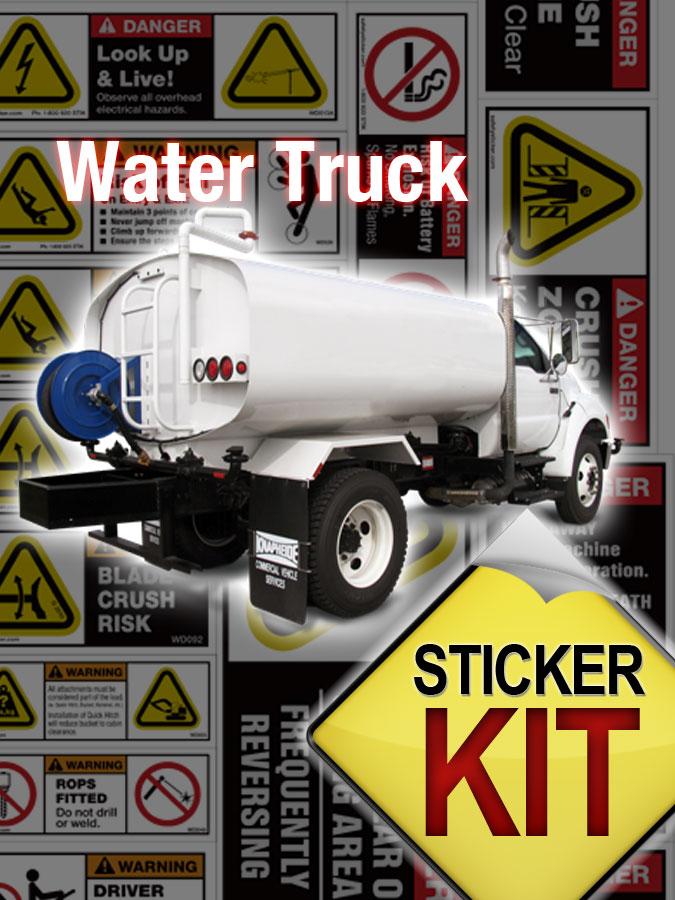 Water Truck Safety Sheet Safety Stickers Safety Decals