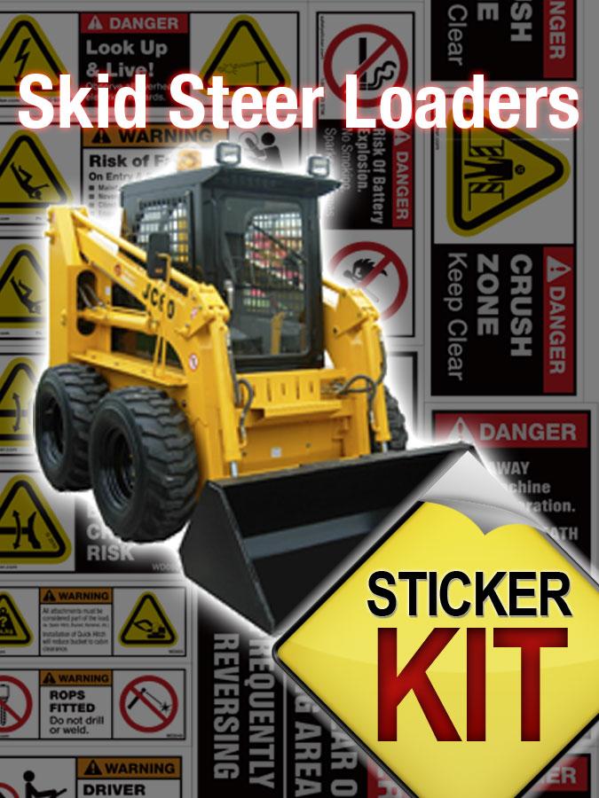 Skid Steer Loader Kit Safety Stickers Safety Decals