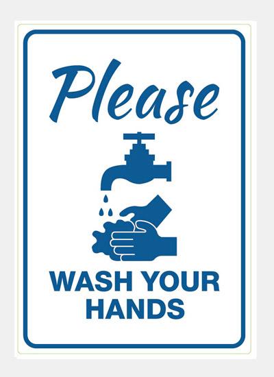 Please Wash Your Hands Stickers