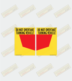 Class 1 Do Not Overtake Turning Vehicle Stickers