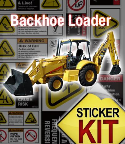 backhoe safety stickers