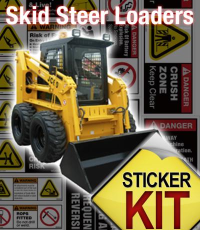 skid steer safety stickers