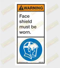 face mask must be worn sticker