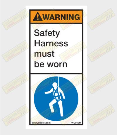 safety haress must be worn
