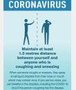 Coronavirus Maintain 1.5 metres Distance Stickers