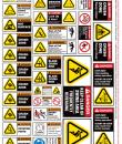 mini excavator safety stickers