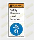 safety haress must be worn